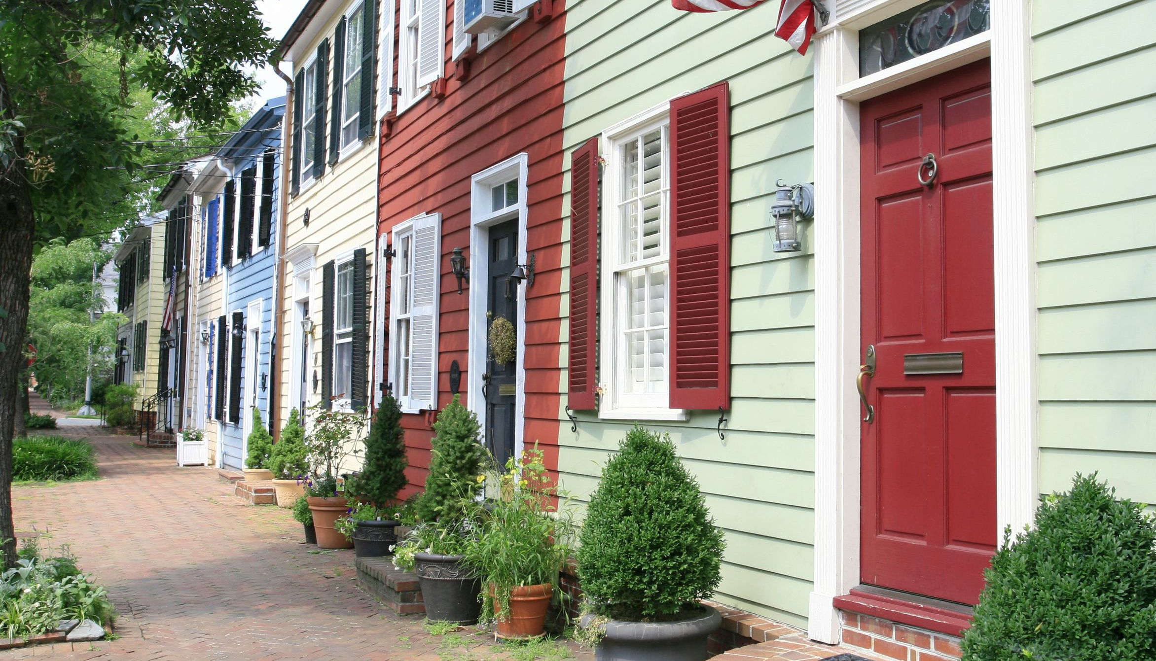 old town alexandria, row houses